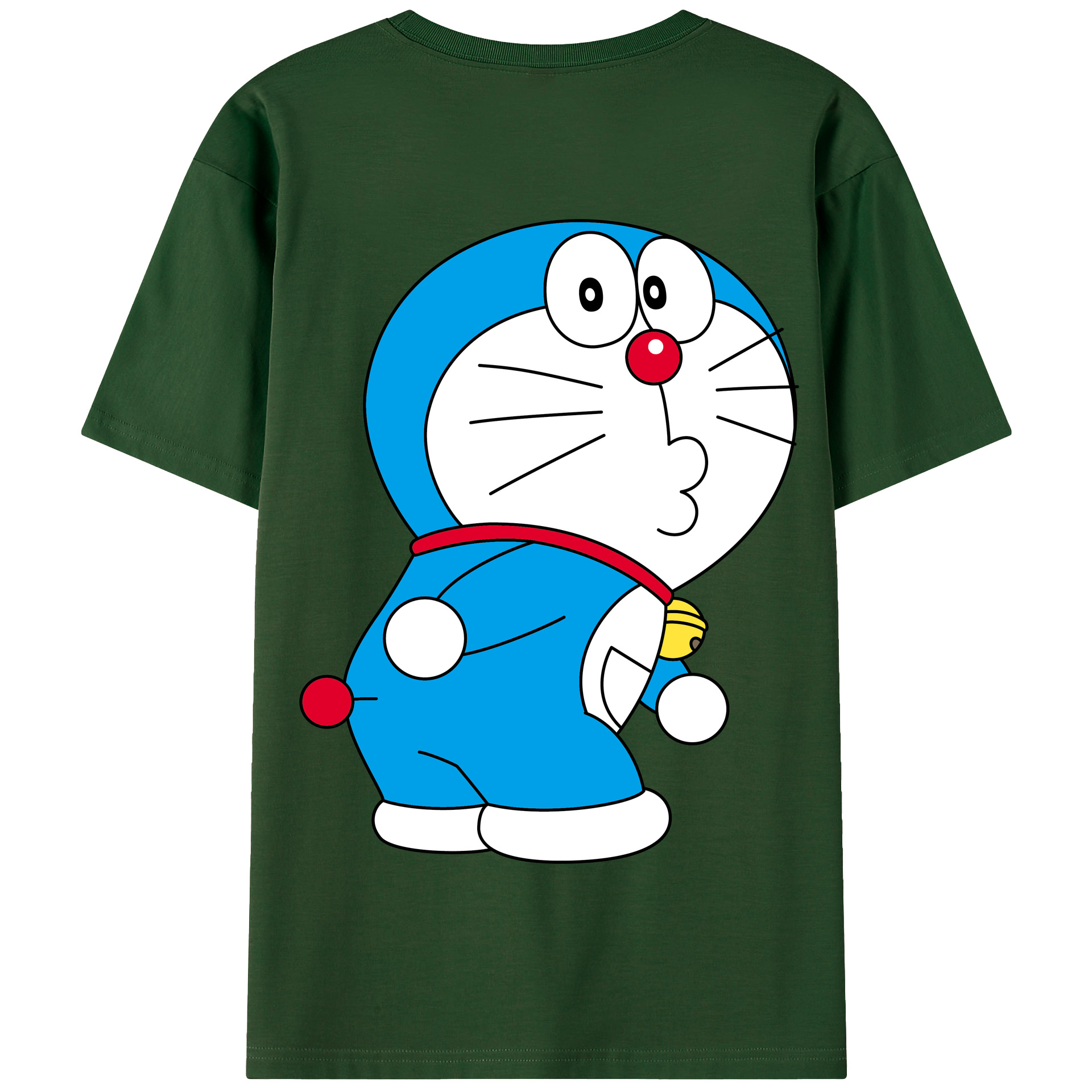 （画像用） ドラえもん Doraemon 綿100％半袖Tシャツ（背面プリント）